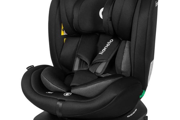 Scaun Auto Lionelo Bastiaan i-Size, Rotativ 360°, 40-150 cm, cu ISOFIX, Negru