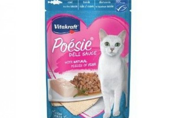 Hrana umeda pisici, Vitakraft Plic Poesie, Cod in Sos, 85 g