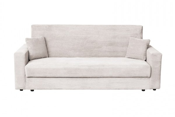 Canapea CORINNE LUX extensibila, 3 locuri, cu lada depozitare, bej, 220x90x96 cm