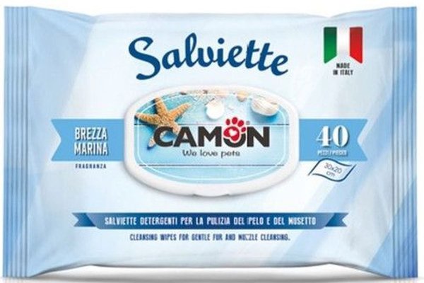 Servetele pentru curatare cu parfum marine, Camon, 40 buc
