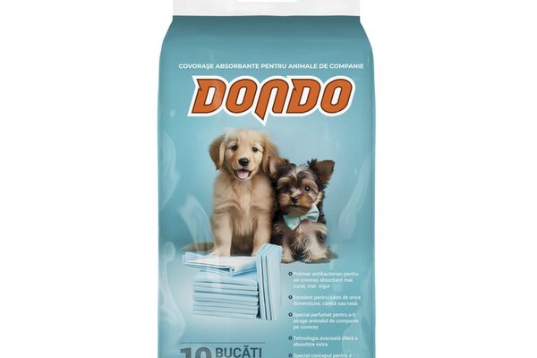Covorase absorbante pentru caini, Dondo, 60x90 cm, 10 buc