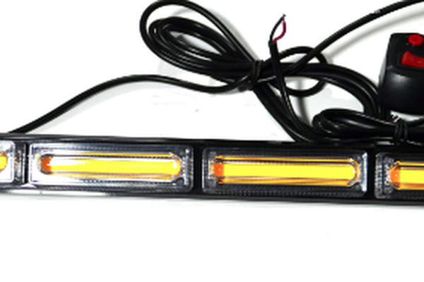 Rampa avertizare luminoasa 4 Led COB 12/24v