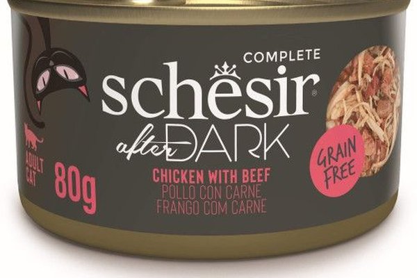 Hrana umeda pisici, Schesir After Dark Cat Wholefood Pui si Vita, 80 g
