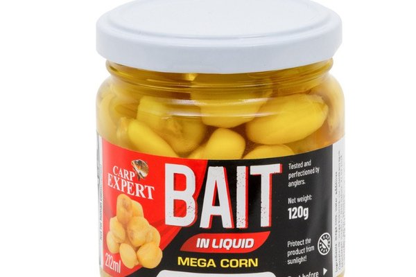 Carp Expert Mega Corn Bait in Liquid, 212ml - Aroma Ciocolata-Portocala