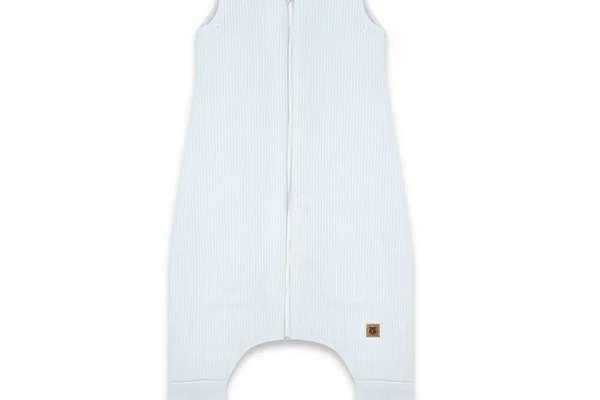 MimiNu Premium sac de dormit de iarna cu picioruse, 1-2.5 ani, marimea S, Soft Blue, bumbac interlock Oeko-Tex Standard 100