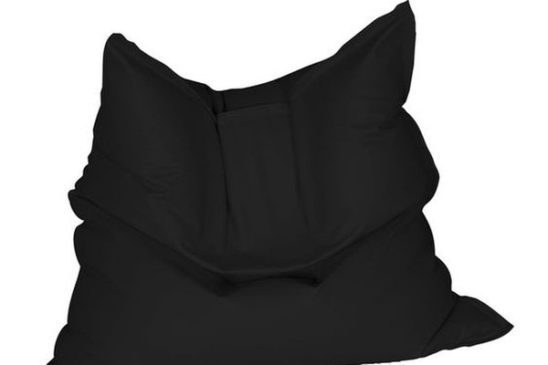 Fotoliu tip perna magic pillow teteron black pretabil si la exterior umplut cu perle polistiren