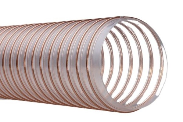 Furtun exhaustor, PU FLEXADUX, 0.7mm, 140mm, pentru granule, cereale, ingrasamant, granule, rumegus