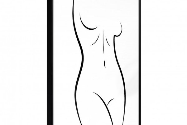 Poster - Minimalist Nude, cu Ramă neagră, 40x60 cm
