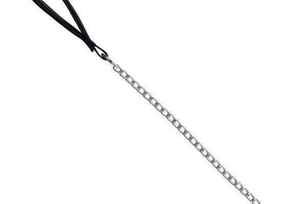 Lesa Lant Clasic cu Maner Captusit, 1 m/3 mm, Negru, Model 14021