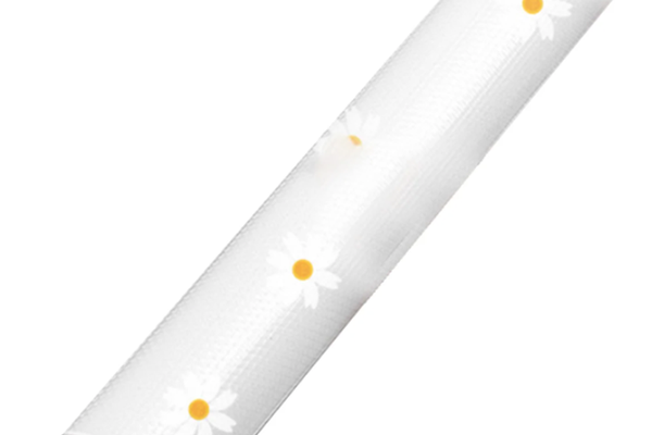 Folie de protectie pentru rafturi 45 x 300cm cu floricele albe
