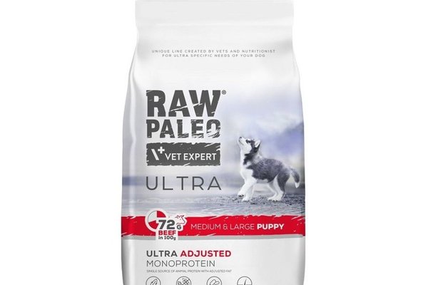 Raw Paleo Ultra Beef Medium & Large Puppy, 2 kg