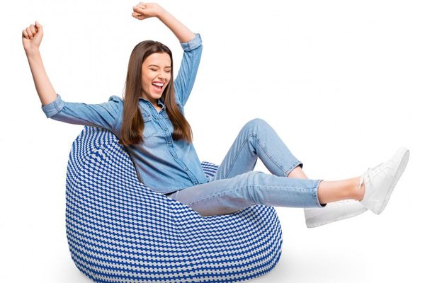 Bean Bag Updecoreg Para XL Scandinavian Blue - Fotoliu Versatil