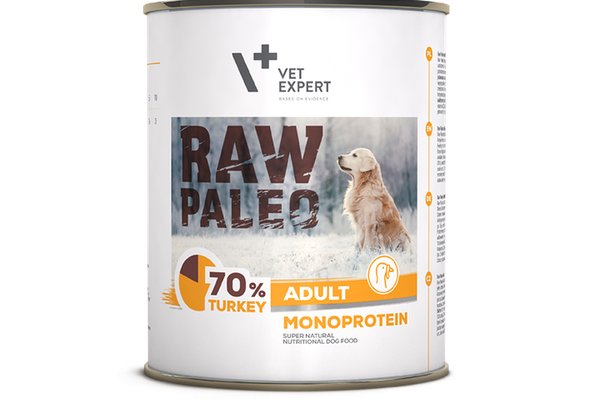 Raw Paleo, Conserva Monoproteica, Adult, Curcan, 800 g