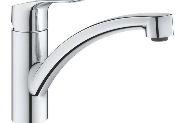 Baterie bucatarie Grohe Eurosmart 2021, pipa pivotanta,furtunuri flexibile, crom-33281003