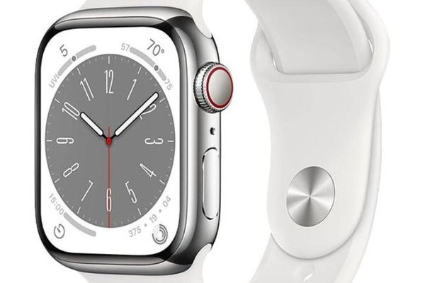 Apple Watch Series 8 2022, GPS + Cellular, Stainless Steel 45mm N/A Silver Foarte bun
