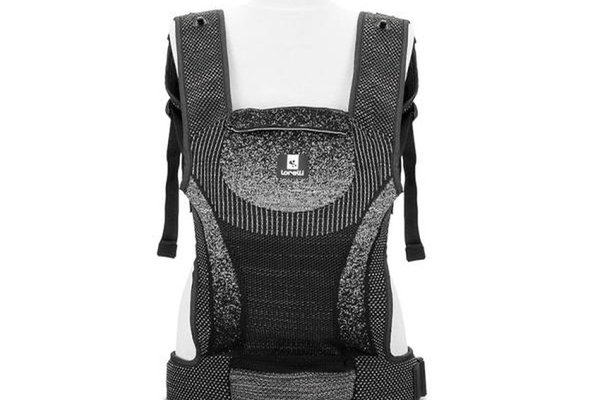 Marsupiu Ergonomic Lorelli Mia Black pentru Bebei, Purtare Versatila 4-36 Luni