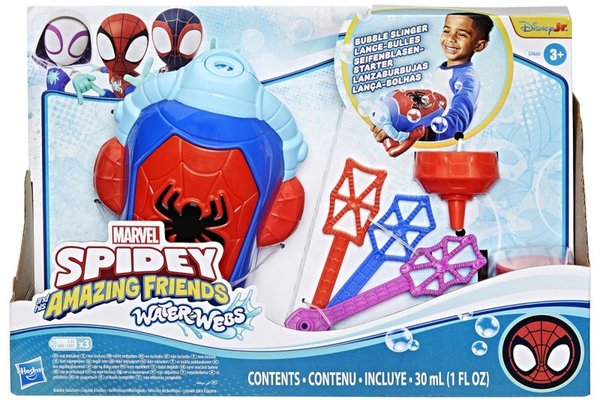 Lansator bule de sapun Spidey si prietenii lui uimitori marvel water webs