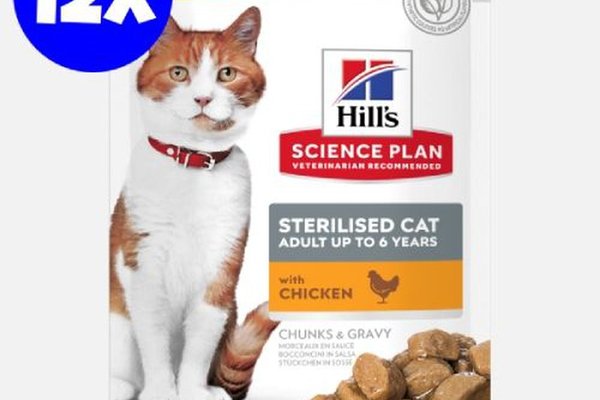 Hill's Science Plan Feline Sterilised Adult Chicken, 12x85 g