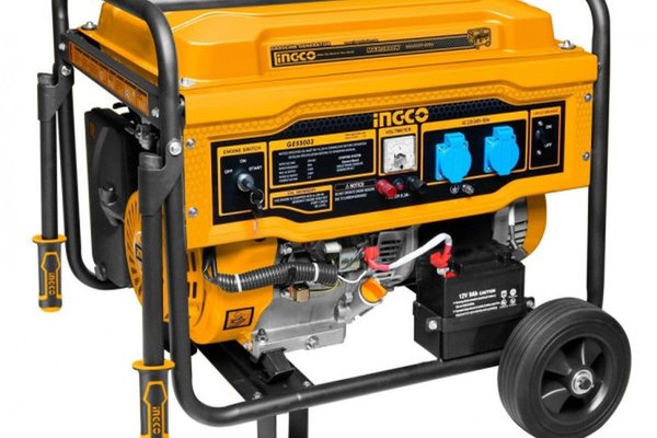 Generator curent electric, INGCO GE55003, Putere 5500W, Tehnologie AVR, Pornire Electrica, Monofazat