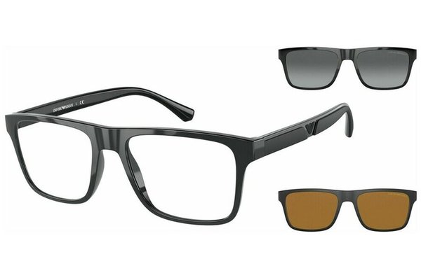 Rame ochelari de vedere pentru barbati Emporio Armani EA4115 50171W cu sistem Clip-on