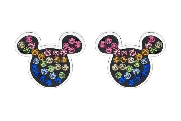 Cercei Disney Mickey Mouse din Argint 925 cu Zirconii Colorate