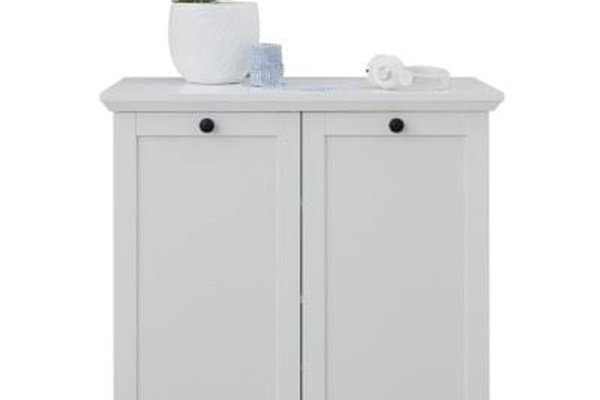 Comoda BRANDSON, 2 usi, alb, 81x41x88 cm