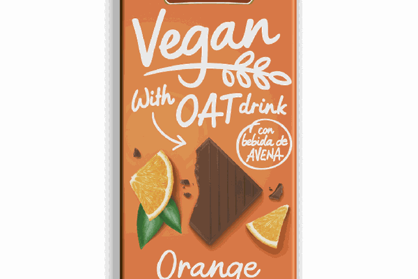 Ciocolata vegana cu portocala si bautura de ovaz, 100g, Torras