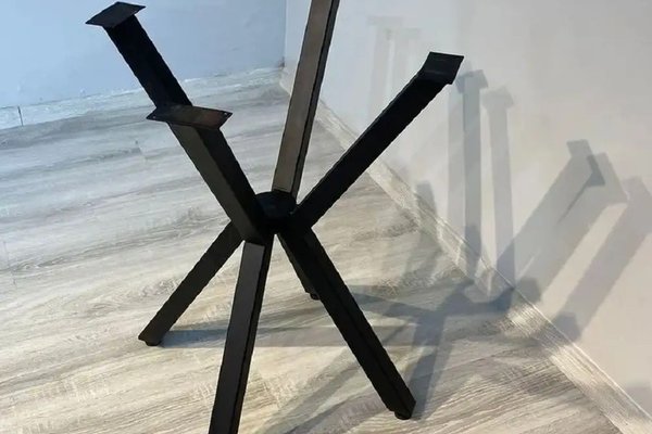 Picioare pentru masa rotunda sau patrata metal, culoare negru,A0062