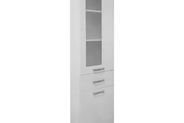 Dulap soldat baie Venus alb 40x190 cm din MDF