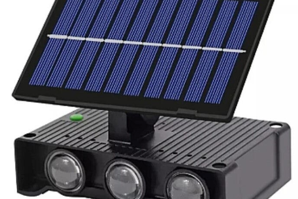 Lampa Solara de perete dubla cu panou solar 6 LED montaj pe perete iluminare sus/jos