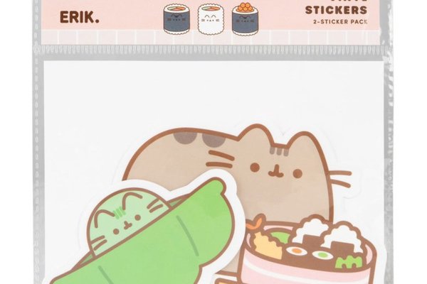 Set 2 Stickere Pusheen Sushi Roll - Versiunea 4