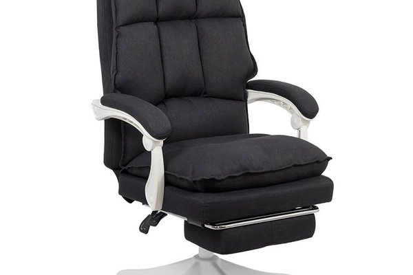 Scaun de birou OFF 426 negru cu suport pentru picioare