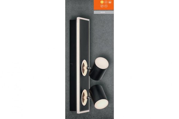 Spot LED Ajustabil Dublu Ledvance DECOR MARS, 29W, 3100 lm, Negru, Lumina Calda 3000K, IP20, Dimensiune 408mm, Clasa Energetica F