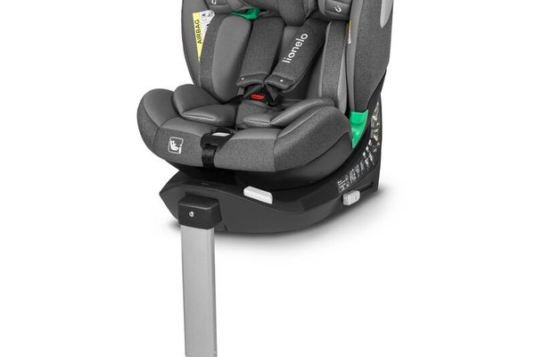 Scaun auto Lionelo Braam i-Size, 0-36 Kg, 40-150 cm, cu Isofix, Rotire 360 grade, Protectie laterala, Ajustare spatar in 5 pozitii, Gri