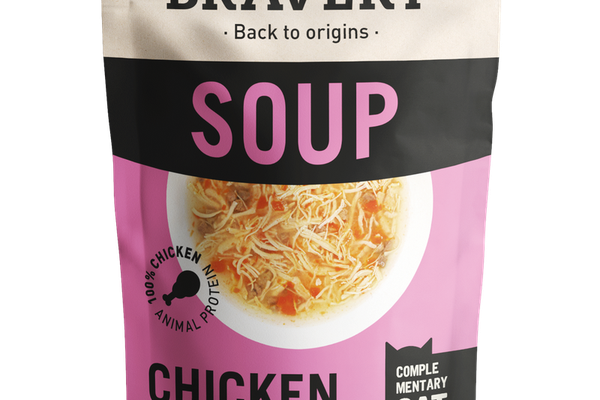 Hrana Umeda Pisici, Bravery Soups Cat, Pui si Morcovi, 40 g