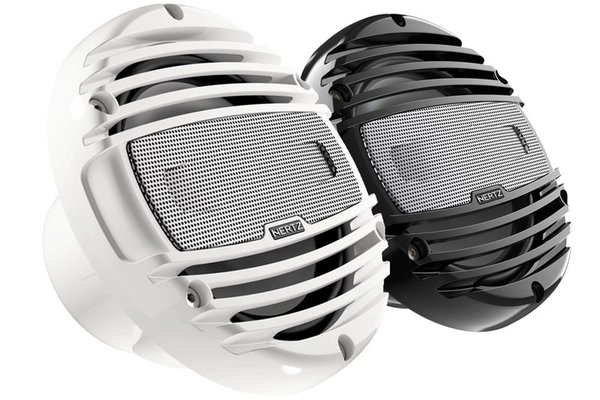 Difuzoare Marine Hertz HMX 6.5 TW / TC, Alb / Negru, set coaxial 2 căi, 165mm, 75W RMS