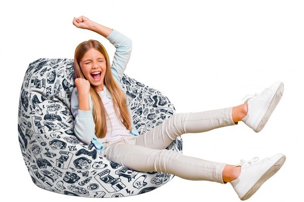 Fotoliu Puf Bean Bag tip Para L game over