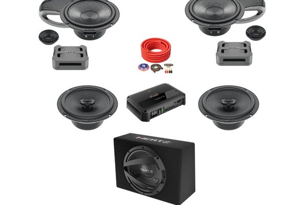 Set difuzoare auto cu subwoofer pentru Mercedes-Benz Clasa E W212 facelift 2013 - 2016 Hertz Cento 1030 W