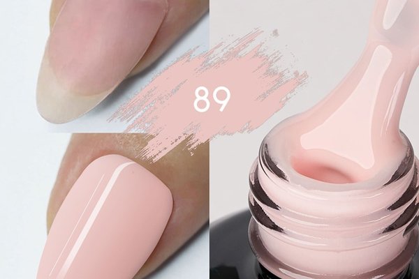 Color Rubber Base Kievskaya Nr. 89 15ml | Bază rubber roz nude delicat