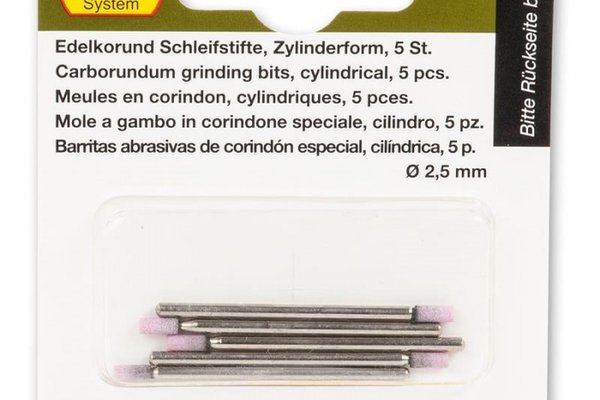 Set biaxuri cilindrice din corindon Proxxon 28774, O2.5 mm, 5 bucati