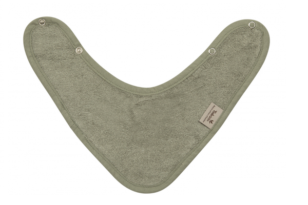 Baveta textila cu doua straturi tip bandana din bambus Whisper Green