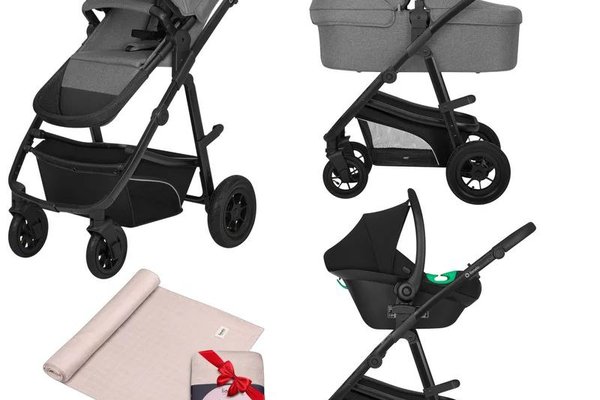 Carucior multifunctional 3 in 1 Lionelo Bianka Grey Stone