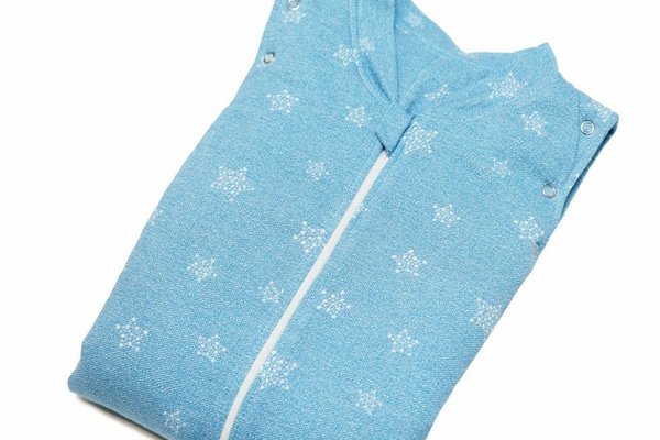 Sac de dormit cu picioruse KidsDecor 1.5 tog Stars in your eyes Blue 70 cm