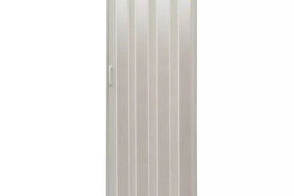 Usa plianta Tempo Line, 80x200cm, alb cu insertii gri