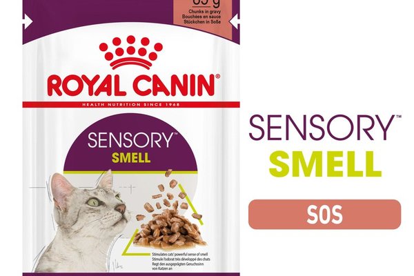 Royal Canin Sensory Smell, hrana umeda pentru pisici, 85 g, stimulare olfactiva