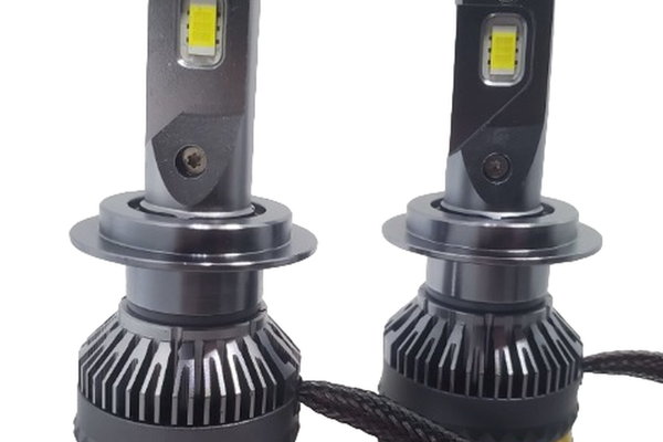 Set 2 becuri auto H7 LED A8, 100W, 15000 Lumeni, Lumina alba 6000k