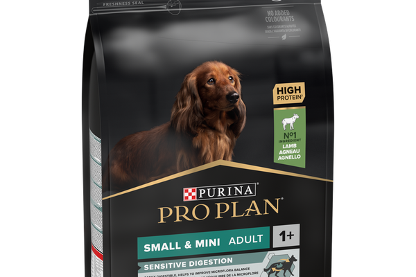 PURINA PRO PLAN ADULT Sensitive Digestion, Talie Mică și Foarte Mică, Miel, 3 kg