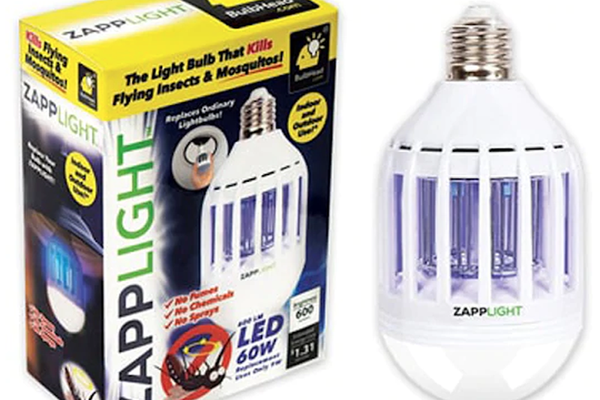 Bec LED ZAPP LIGHT antiinsecte cu lampa UV 9W
