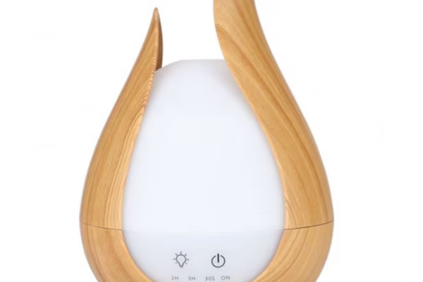 Difuzor Aromaterapie NATUR cu Ultrasunete si LED 7 Culori, 200 ml, Telecomanda MK
