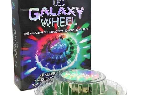 Set 2 Lumini LED Galaxy Wheel Light Disco Light 48 LED 360